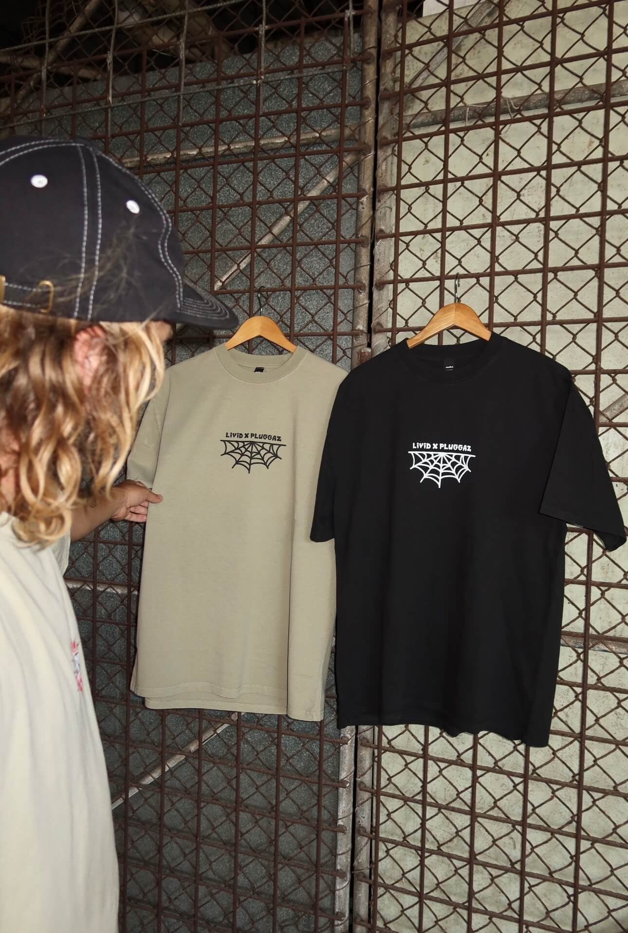 PLUGGAZ X LIVID TEE, FADED BLACK