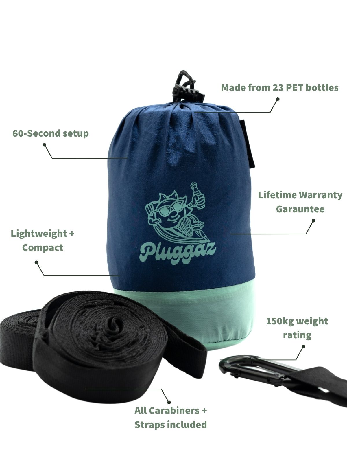 RECYCLED HAMMOCK, PURPLE