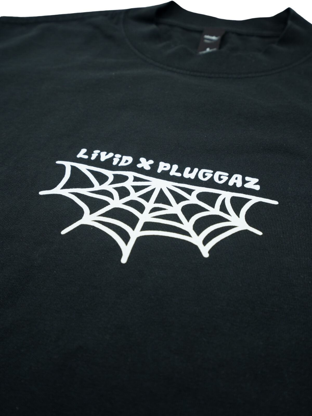 PLUGGAZ X LIVID TEE, FADED BLACK