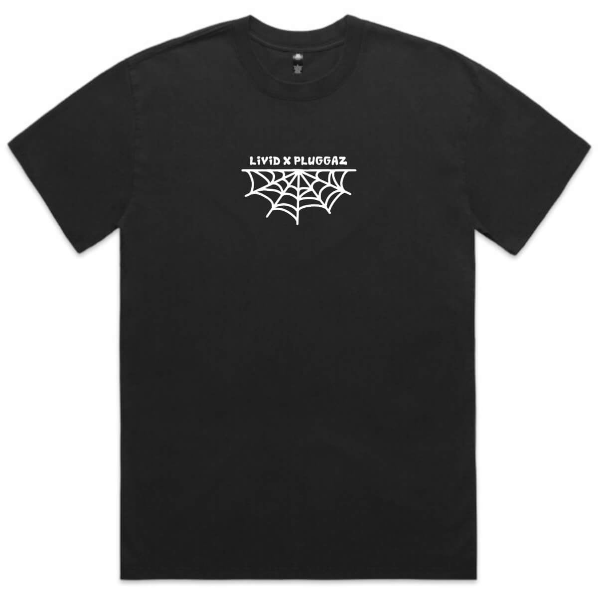PLUGGAZ X LIVID TEE, FADED BLACK