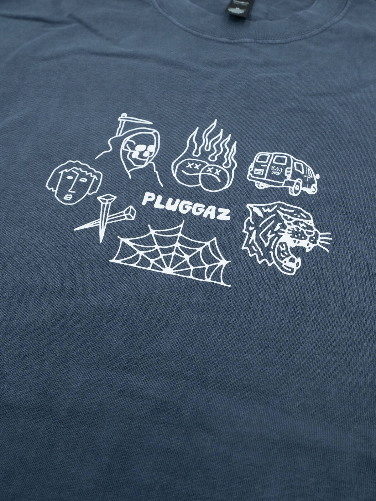 PLUGGAZ FLASH TEE, INDIGO