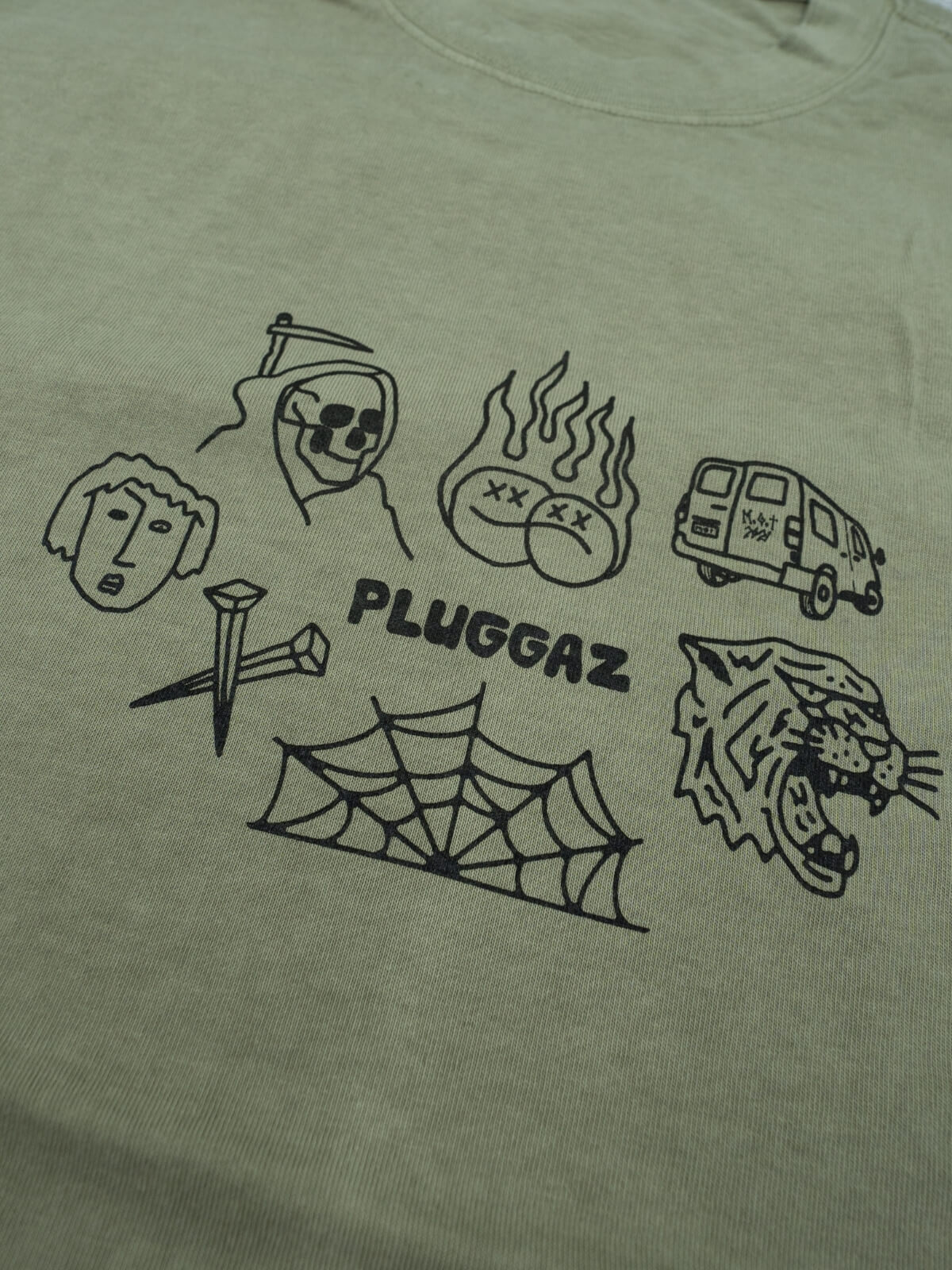 PLUGGAZ FLASH TEE, EUCALYPTUS