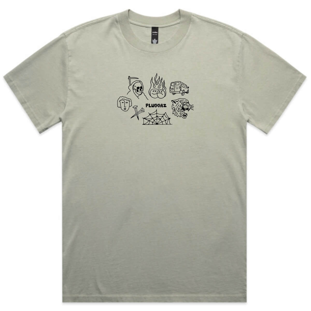 PLUGGAZ FLASH TEE, EUCALYPTUS